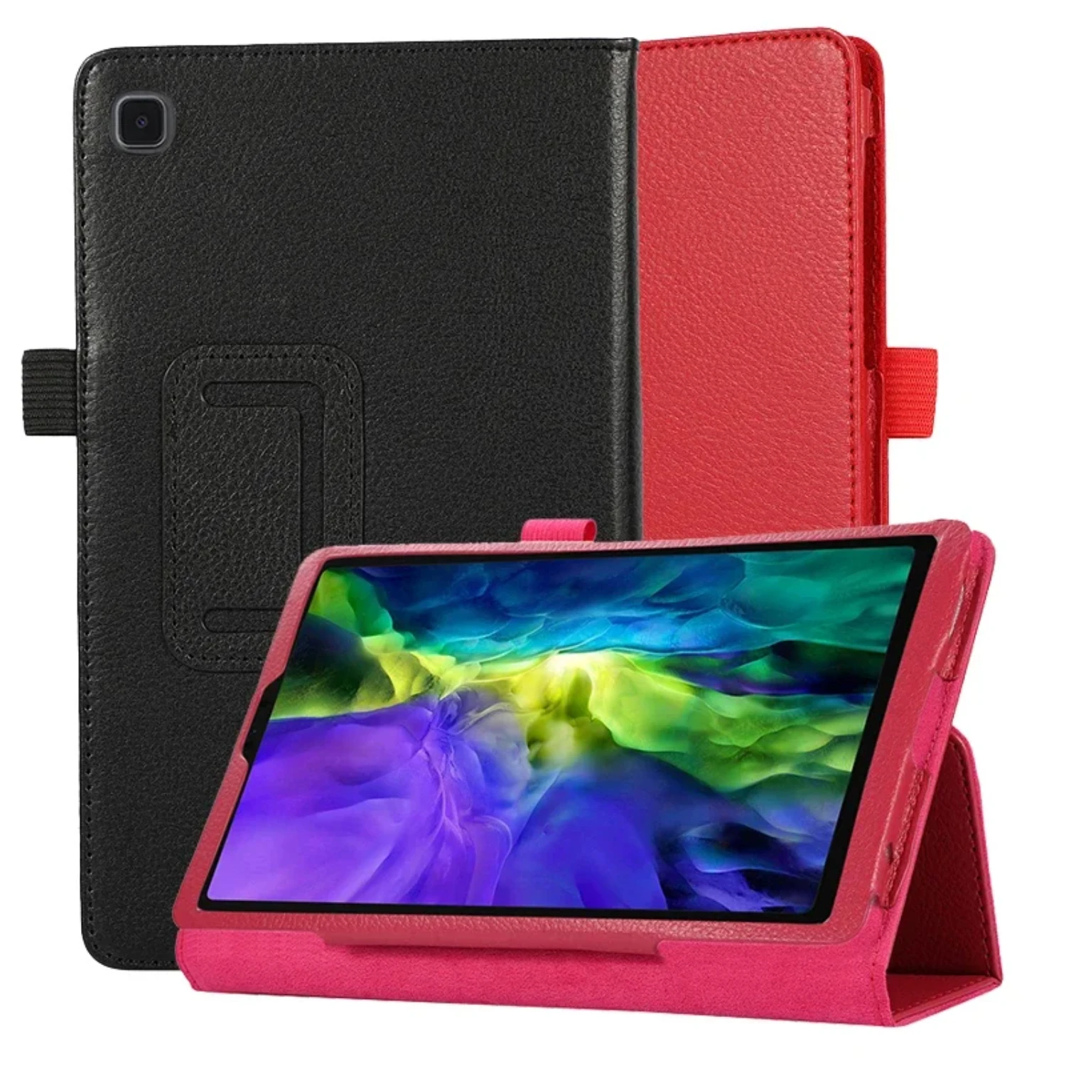 Stylish and Protective Premium PU Leather Flip Case Cover for Samsung Tab A 10.1 2019 SM-T510 T515 and 8.0