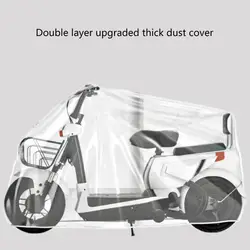 Motorcycle Cover Disposable Transparent Protector Shield All Season Outdoor Waterproof Bike Scooter Rain Dustproof Cover