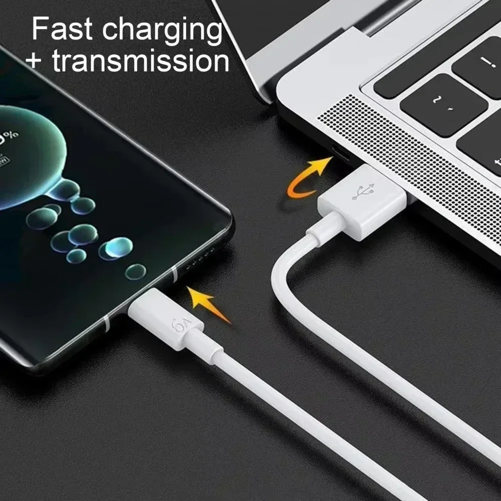 100W 7A Fast Charger Cable For Xiaomi Redmi POCO Samsung Huawei Phone 1M 2M USB To Type C Quick Charging Data Cables Accessories