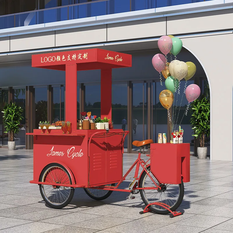 Internet celebrity cart bar ice cream beer with wheels multi-function mobile