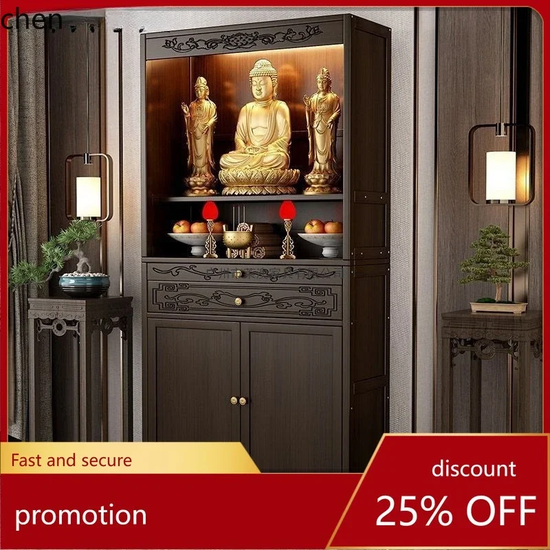 r5.21 Altar Cabinet for Home Use, Standing Cabinet for God of Wealth, Shrine Cabinet for Guanyin Buddha Statue