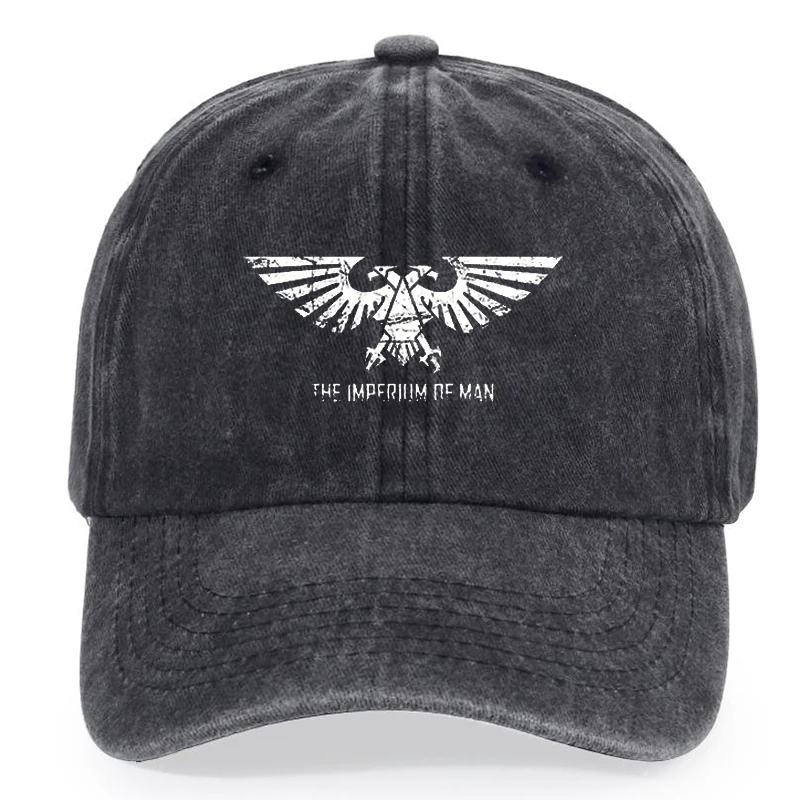 Imperium of For Man Sci-fi Art - قبعة بيسبول مطبوعة كلاسيكية محايدة للجنسين، قماش مغسول، قبعة ترفيهية خارجية