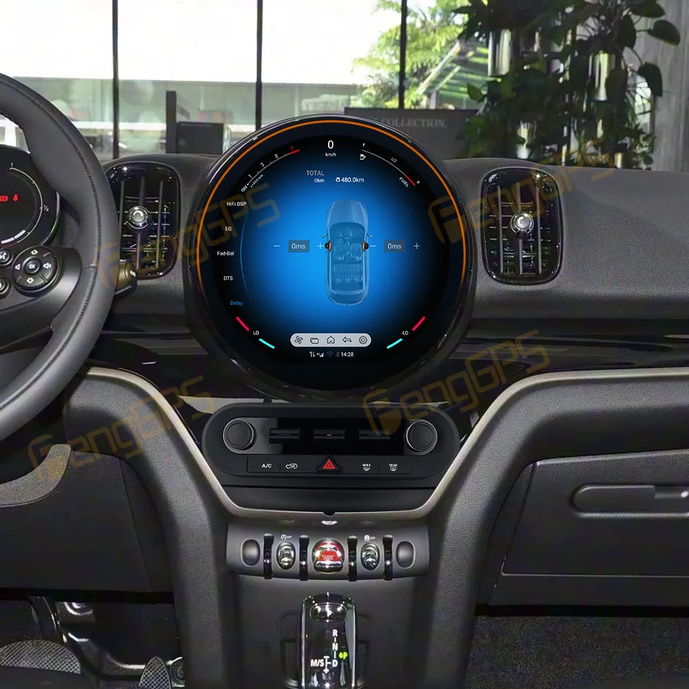 11.8 Inch Screen Car Radio CarPlay Android 13 For MINl Countryman F60 2017-2023 Multimedia Player GPS Navi With Ambient Lighting
