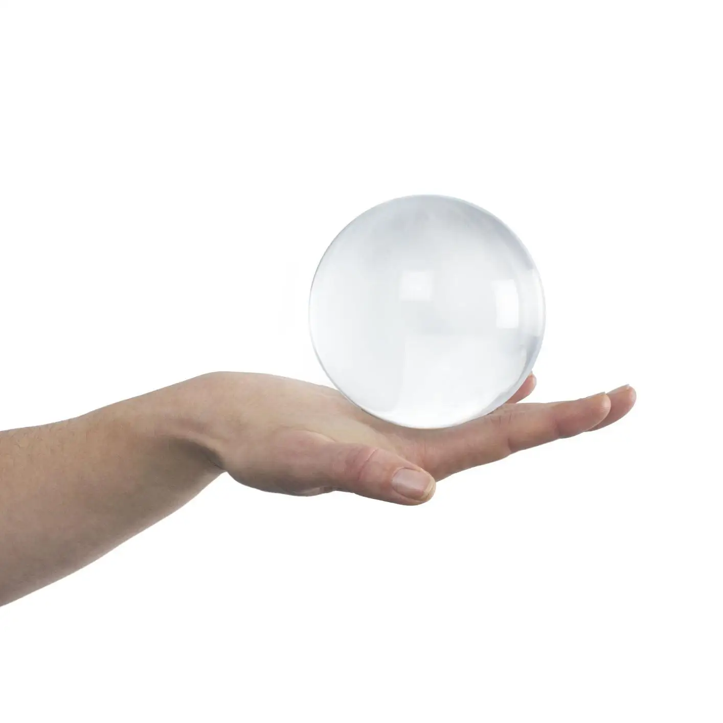 Clear Acrylic Contact Juggling Ball, Multi-sized Acrylic Sphere Crystal Ultra Feng Shui Magic Fushigi Ball