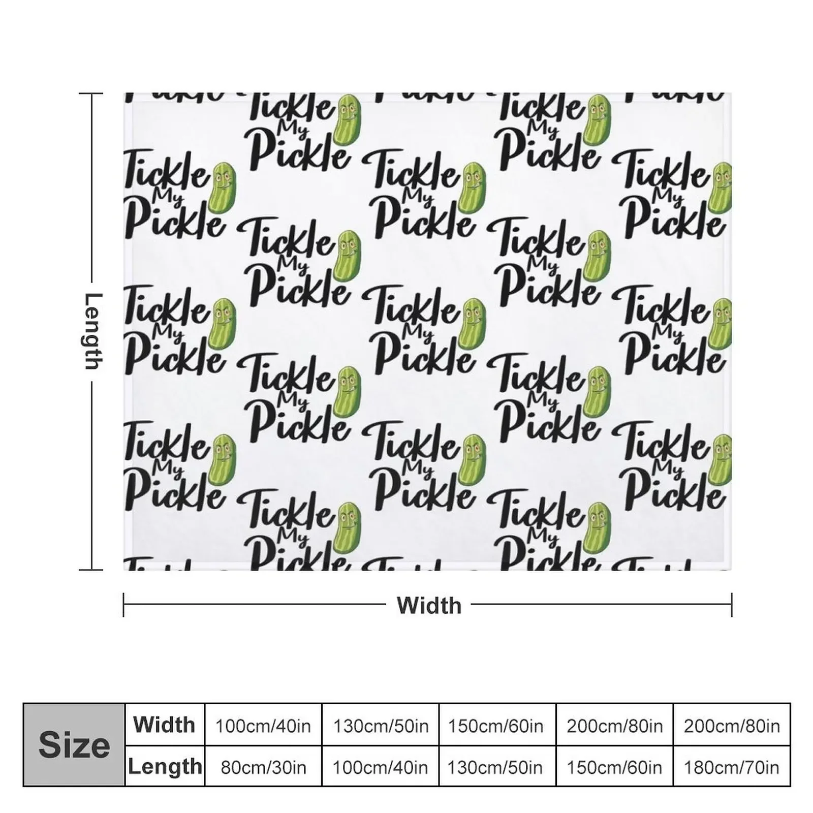 Tickle My Pickle Throw Blanket Picnic Designers sofa bed Kid'S Blankets