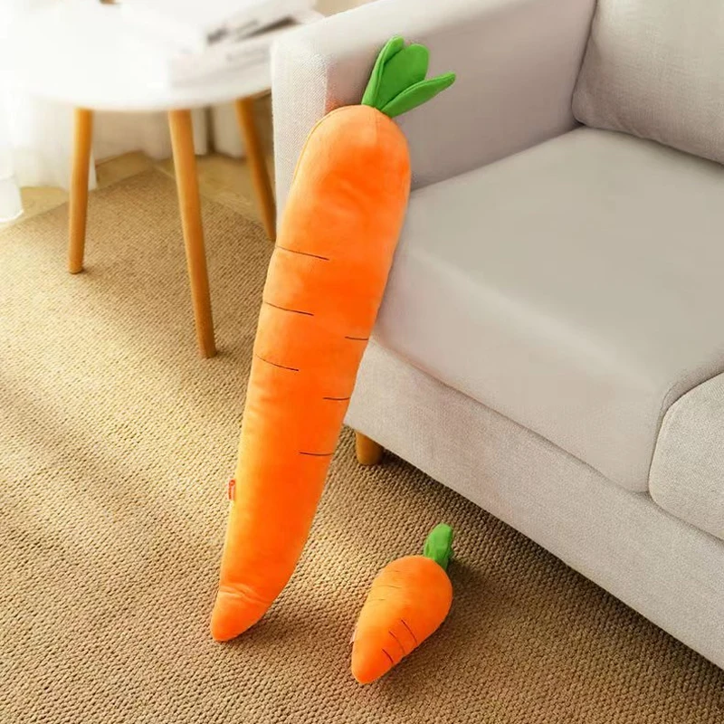 Juguete para perros, zanahoria, juguete de peluche, juguete para masticar verduras para perros pequeños, medianos y grandes, juguete Universal con sonido para mascotas, accesorios para mascotas