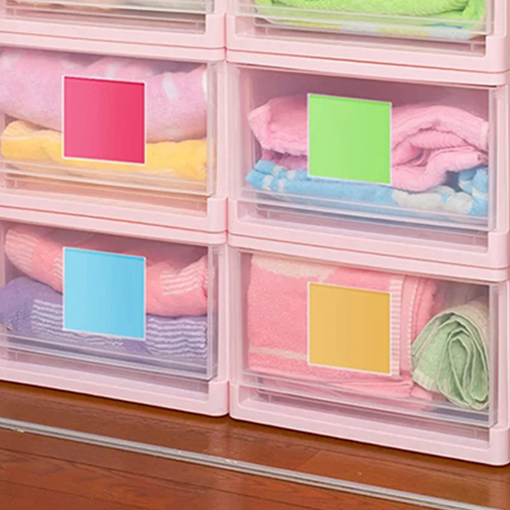 20pcs Adhesive Card Holders Clear Sticky Pockets For Index Cards Business Card Organizer Plastic Sleeves Label Holder Office