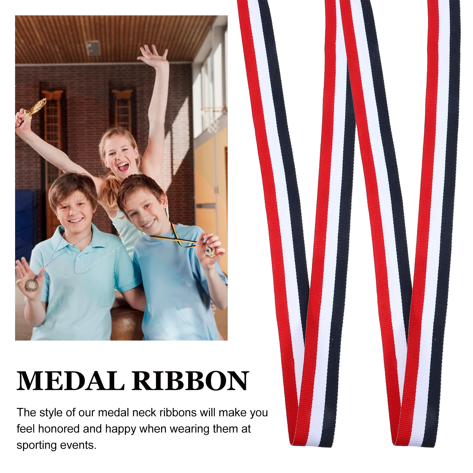1 Roll Medal Neck Ribbons Sports Meeting Competition Medal Lanyard Award Ribbon Sport Party Neck Ribbon Multi Function