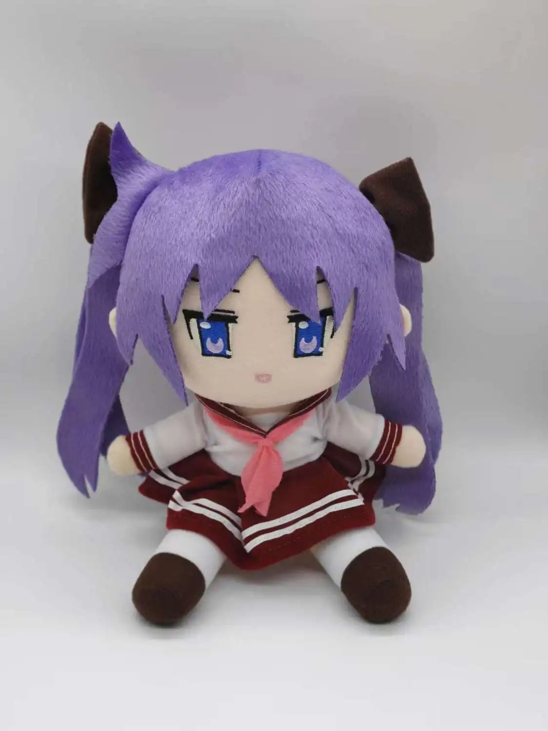 

Anime Lucky Star Hiiragi Kagami 20CM Plush Idol Figure Dress Up Cute Fluffy Cotton Body Pillow Mascot Birthday Gifts