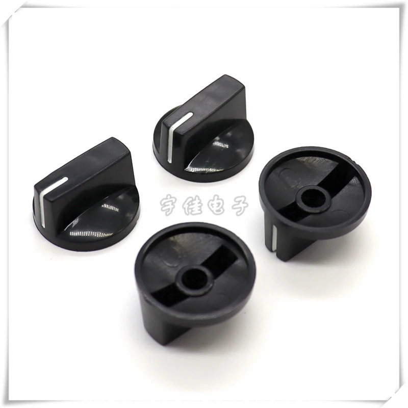 5 uds perilla de pico de pato de plástico recto 27*15MM tapa de perilla de potenciómetro 6MM perilla de flor tapa de interruptor RS17