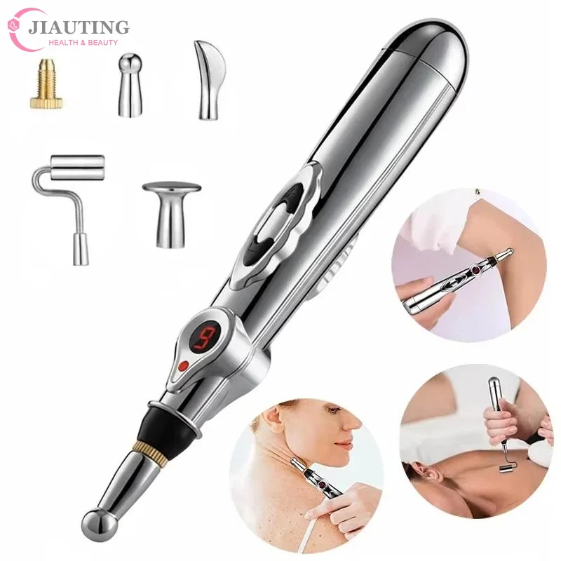 Electronic Acupuncture Massage Pen Acupuncture Point Pen Acupuncture Point Pen Meridian Therapy Pain Relief Energy Massage Tool