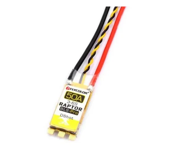 Flycolor Raptor BLS Pro 50A BLHeli S ESC controlador de velocidad Rotación inversa delantera, apagado de baja velocidad para FPV RC Drone Multi