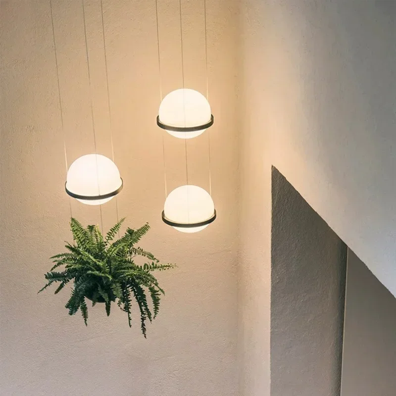 

MandosBor Store Small Pendant Lamp Industrial Style Pendant Light with Bulb Bedroom Plant Chandelier Living Room Balcony Corrido