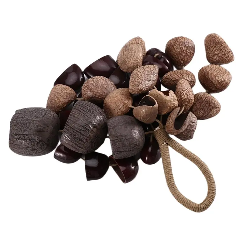

Dropship-Seed Shell Hand Rattle Percussion Instrument 3 Kinds Of 39 Natural Nut Shells For Meditation, ASMR, Sound Therapy, Yoga
