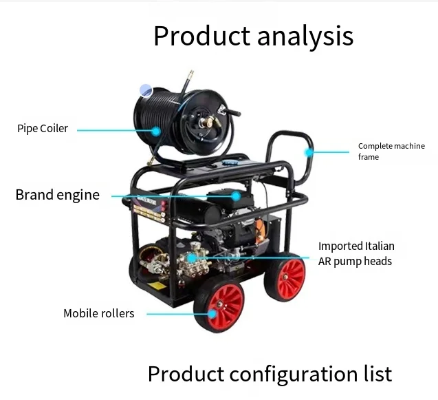 High-Pressure Waterway Dredging Machine New Condition Sewer and Drain Cleaning Equipment