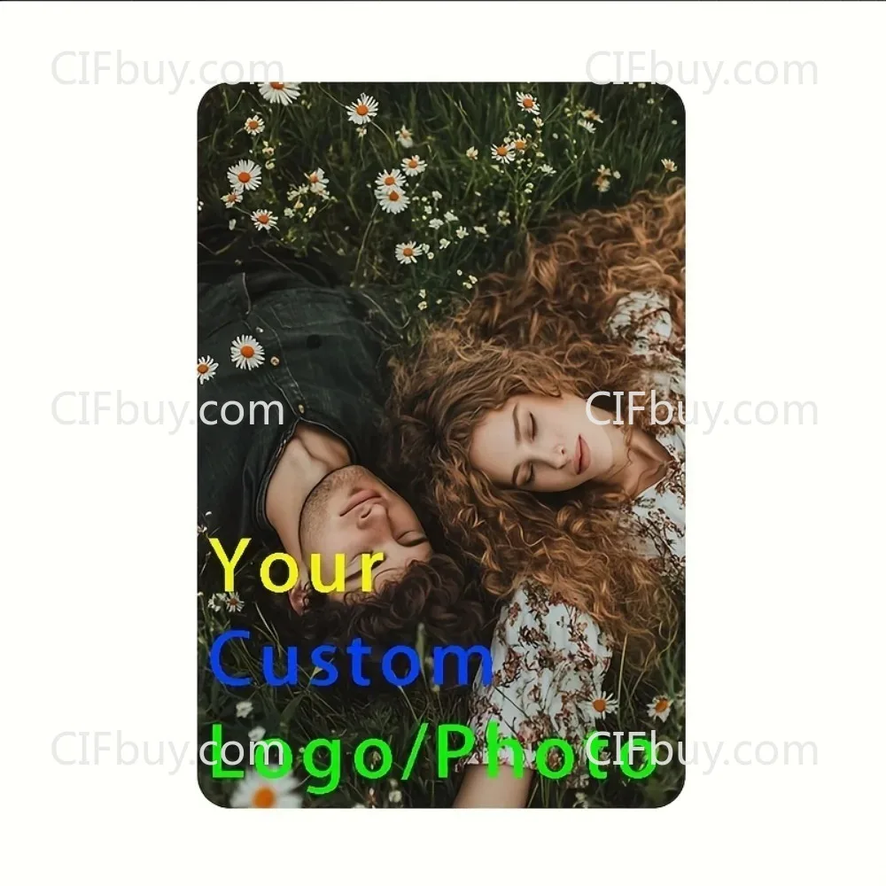 8×12Inch Customizable Frameless Metal Plaque Personalized HD Custom Photo Waterproof Wall Decor for Bedroom Hallway Living Room