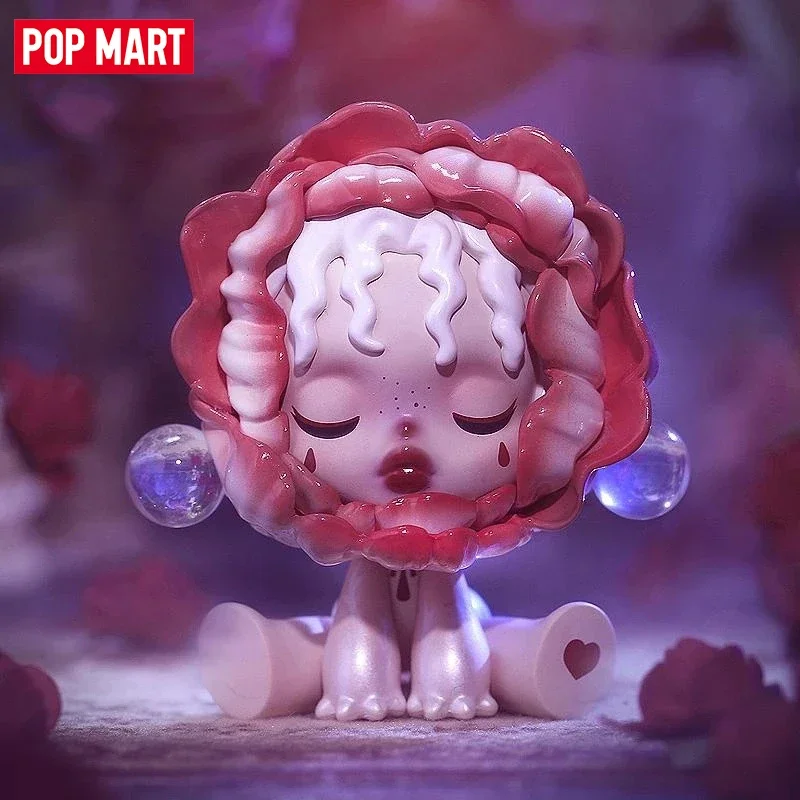 POP MART skullpanda ชุดปราสาทโบราณกล่องปริศนาอนิเมะน่ารักๆฟิกเกอร์เครื่องประดับตั้งโต๊ะอินเทรนด์ของเล่นเดากระเป๋า kado ulang tahun