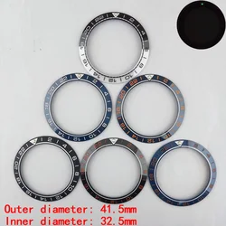 41.5mm Aluminum Bezel Ceramic Bezel Insert Ring for Seamaster Bezel Case nh36 Case Replacement Accessories Watch Parts