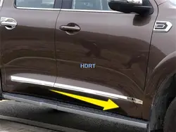 For GWM Poer Cannon P-Series Ute 2019 + Car Side Door Moulding Body Trim Strip Cover Guard Anti-Scratch/Hit Frame Accessories