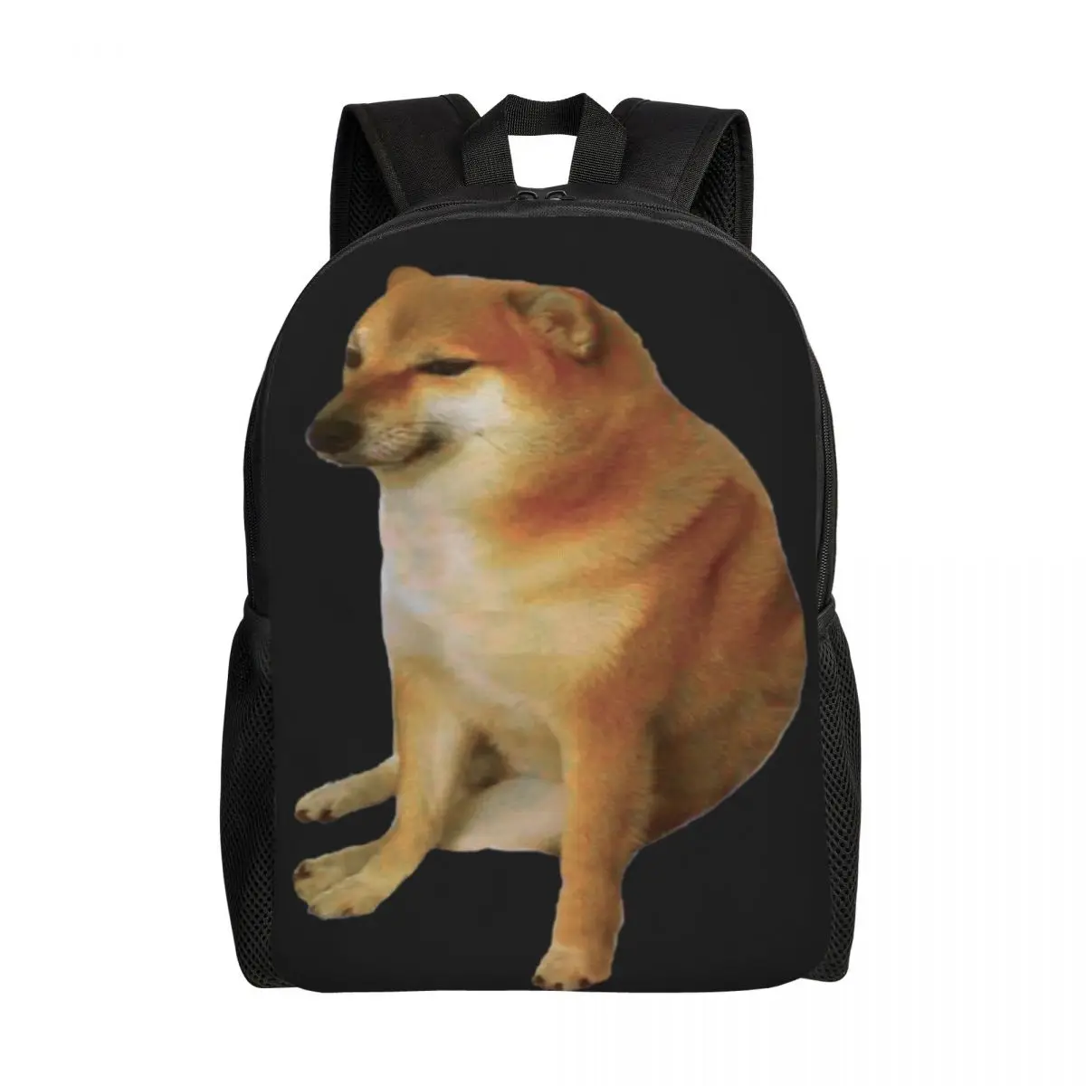 Customized Cheems Dog Funny Shiba Inu Dank Meme Laptop Backpack Women Men Fashion Bookbag for School College Students Bags