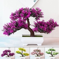 DociDaci Artificial Plants Bonsai Small Tree Pot Fake Plant Flower Potted Ornaments For Home Room Wedding Decoration Accessories