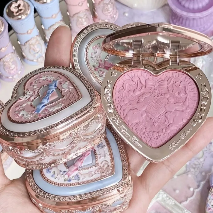 Poudre de fard à joues Flowerknows Garden Rose Blush pour les joues, maquillage sans cruauté - Modeler, Contour du visage pour un fini mat naturel