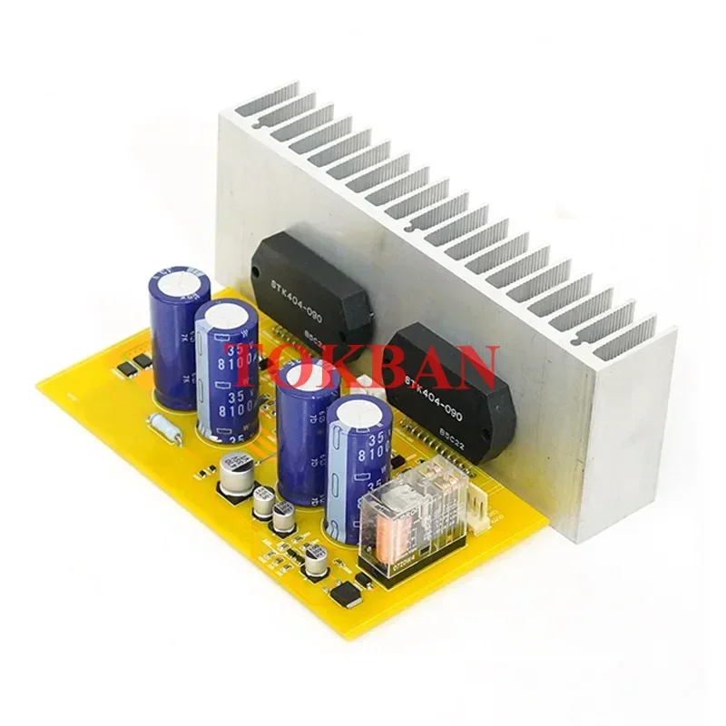 Tokban 50W * 2 STK404-090 Papan Amplifier Daya 2 Saluran Stereo Suara Daya Tinggi Hangat AC Ganda 22-35V Papan Amplifier Audio HIFI