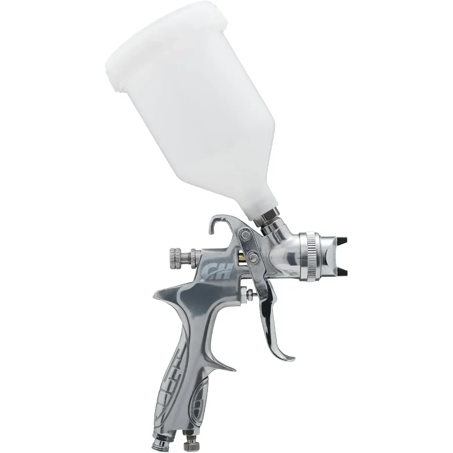 

General Purpose HVLP Gravity Feed Paint Spray Gun with 600mL Canister for Professional Painting Applications Ideal for Automoti