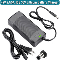 42V 5A Charger 36V 2 Amp Replacement Charger Output 2A for 36 Volt 10S Swagtron EB5 Lithium Battery DC-Round Port 5.5*2.5mm