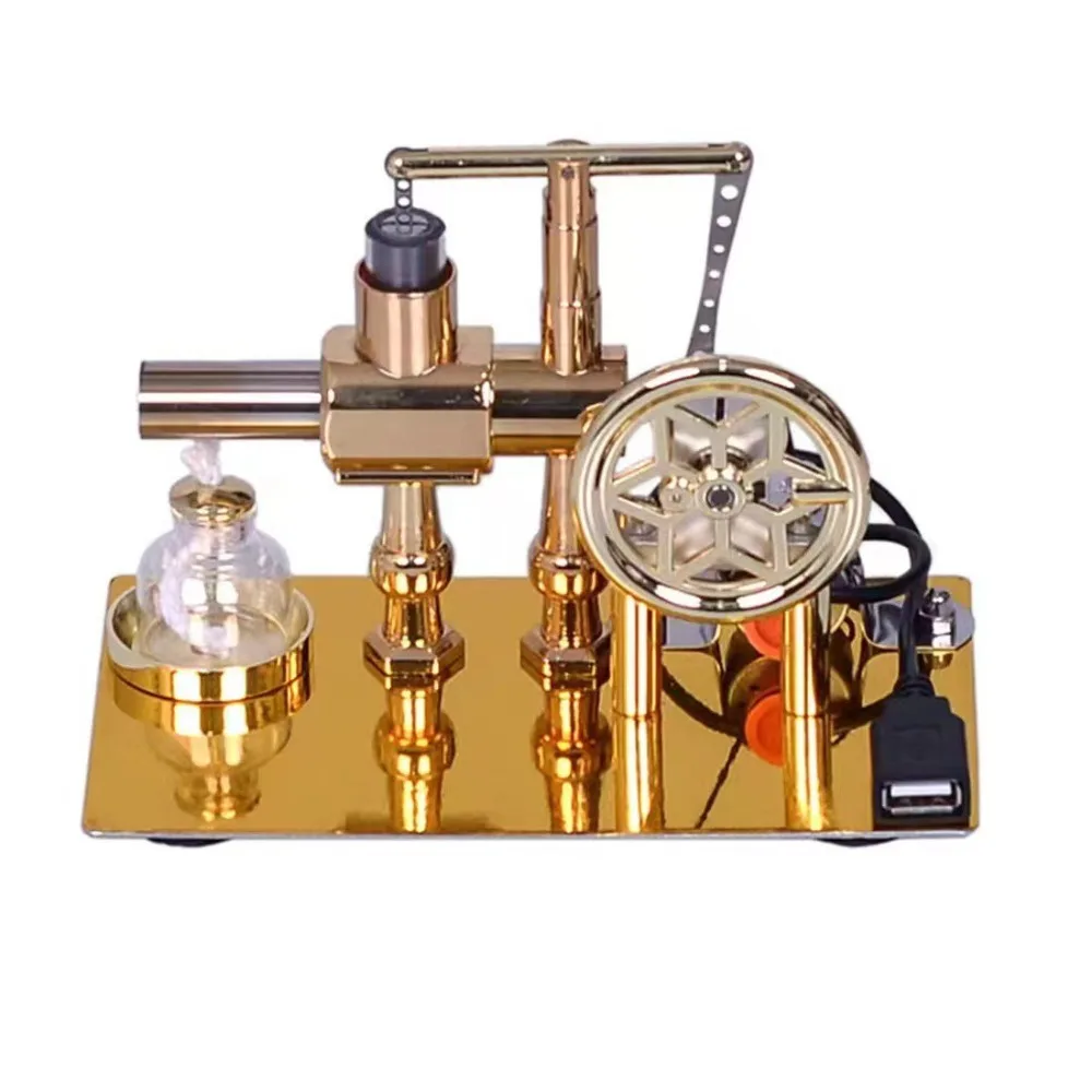 High Quality Metal Stirling Engine Model Scientific Education Physical Model Educational Toy Hot Air Motor Model Teaching Aids