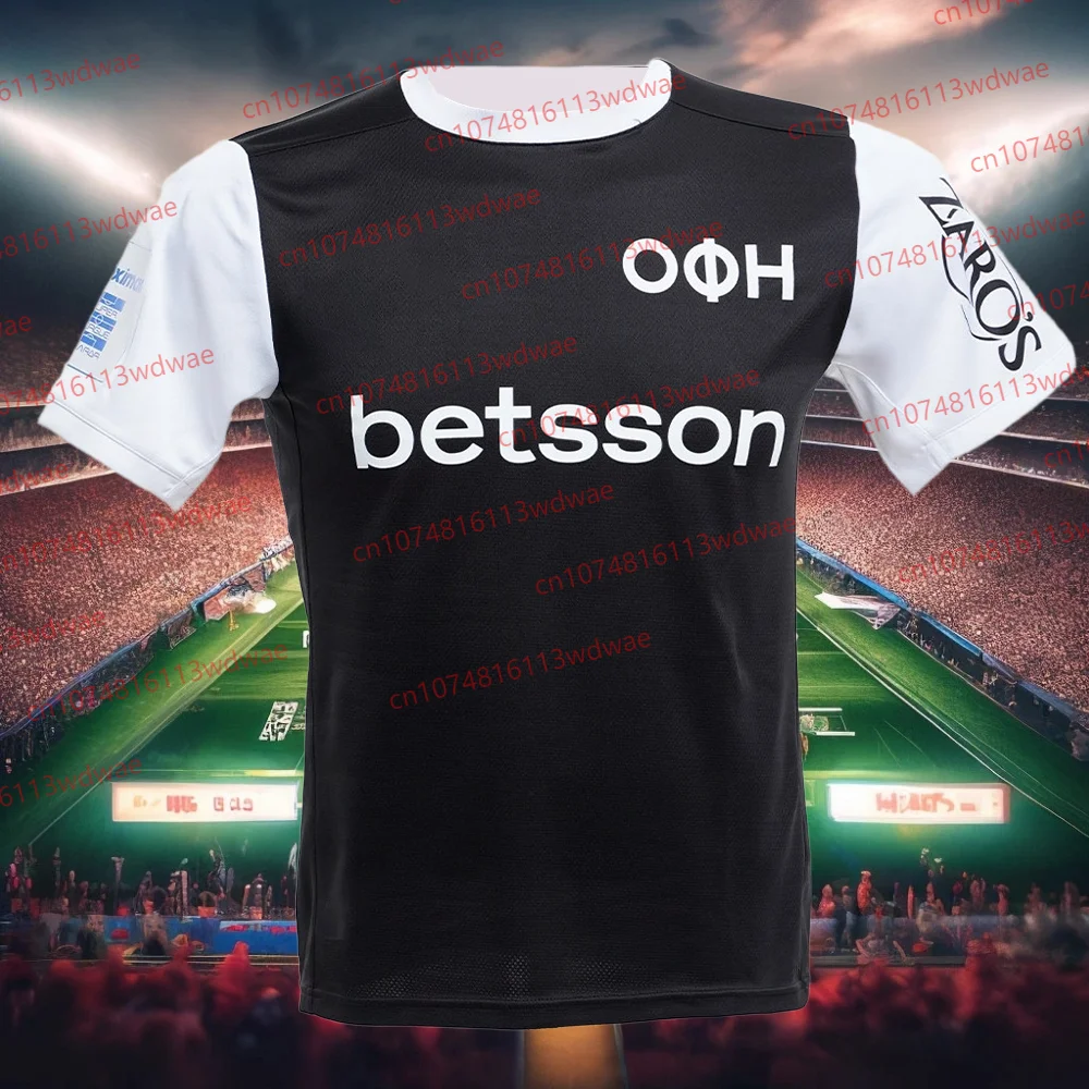 اليونان كرة القدم الرجال كرة القدم جيرسي اليونان التجفيف السريع OFI كريت جيرسي عدة طبعة خاصة كرة القدم 25-26 الكبار/أطفال جيرسي #3