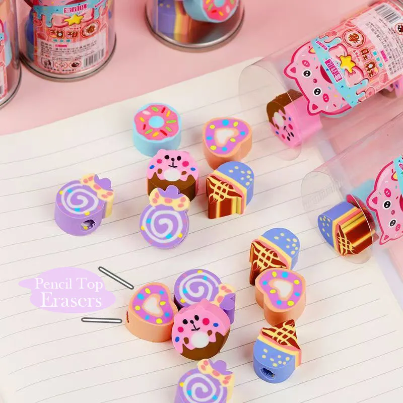 Pencil Top Erasers 40 Pack Eraser Caps for Standard Pencils Cap Erasers for Students Teachers Classroom Must Have Back to School