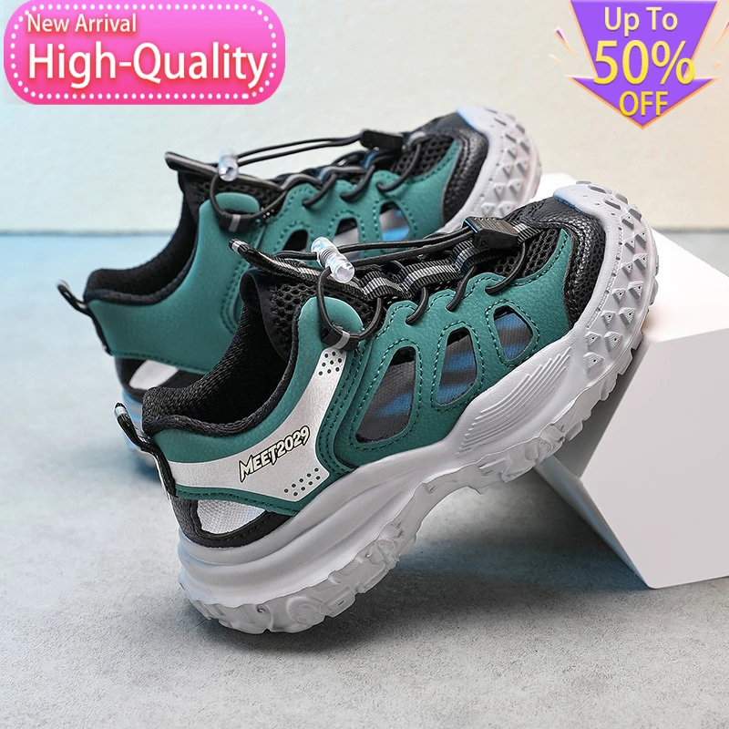 Hot Selling Summer Hollow Out Childrens Sports Shoes Balanced Daily Outdoor Running Shoes Flexible Foot Protection Casual Shoes view 3