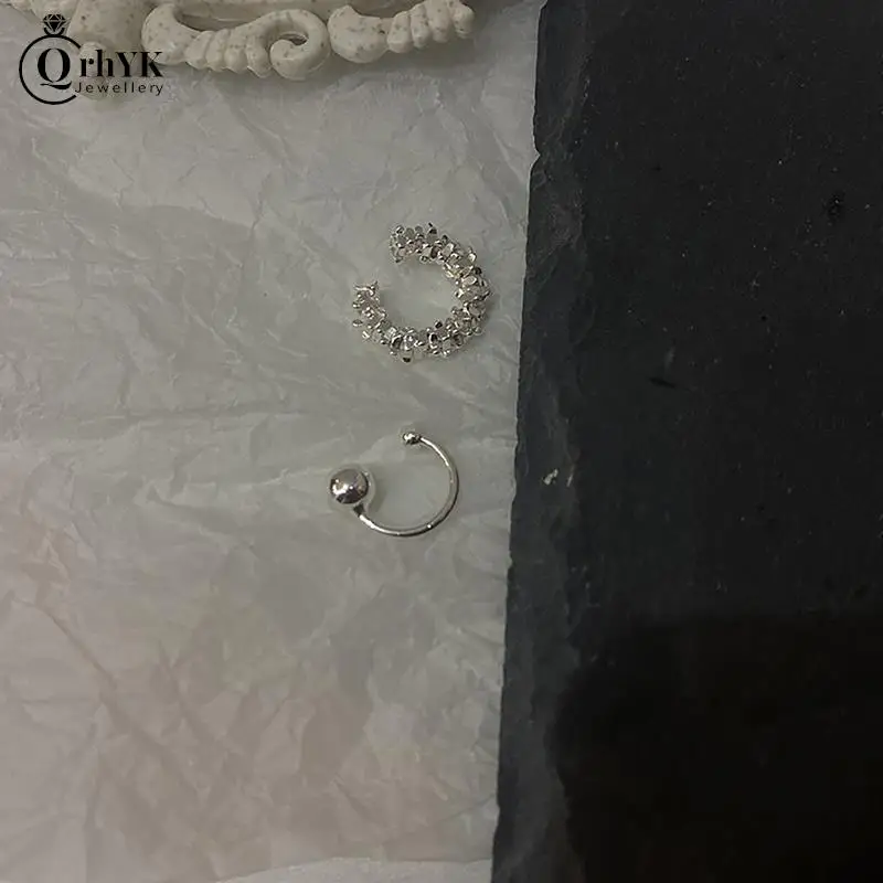 Pendientes minimalistas sin perforación para mujer, aretes de cartílago falso, joyería de moda