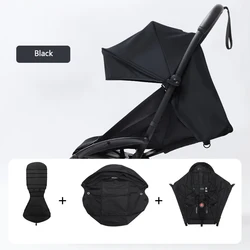 3Pcs /Set 175° Strollers Accessories Sunshade Covers Seat Cushion With Breathable Mesh Canopy Seat Liner Fit YOYO+/YOYO2/YOYA