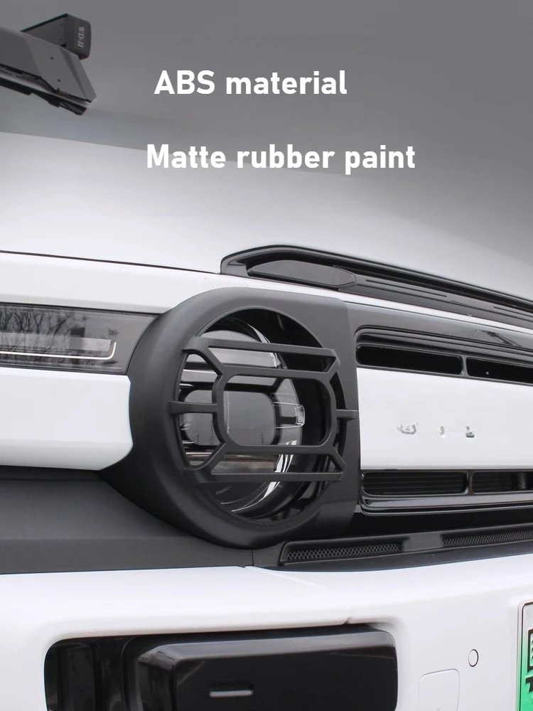 لشيري ICAR ICAUR V23 2 قطعة/المجموعة سيارة Led العلوي الغطاء الواقي المصد الأمامي كشافات الإطار اسود تعديل الملحقات