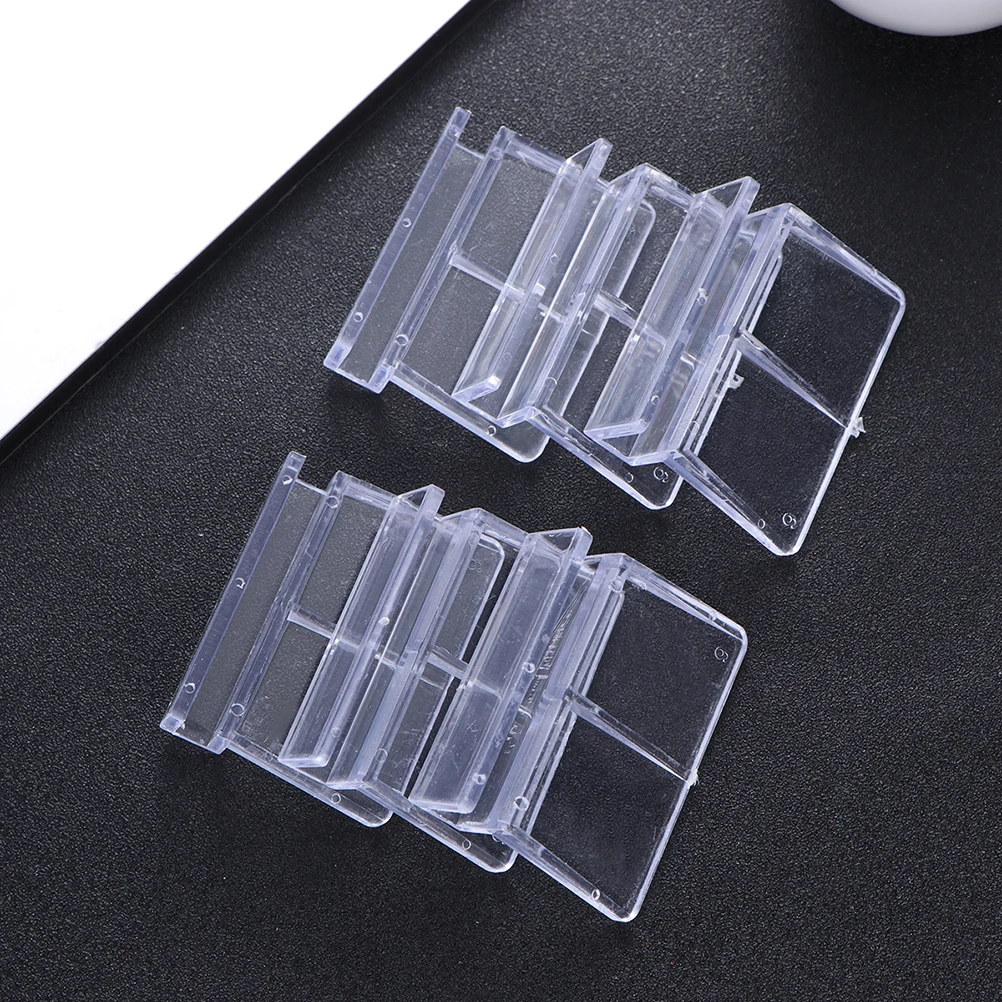 

20Pcs Fish Tank Cover Bracket Transparent Plastic Aquarium Support Holders for 5-6mm Glass Fish Tank Aquarium Support Frame