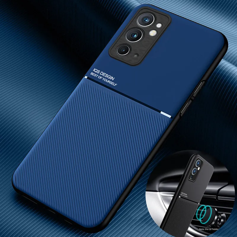 Чехол для oneplus 9rt, кожаная текстура, автомобильный магнитный держатель, задняя крышка для oneplus9rt one plus 9 rt 9r t plus9rt, чехол для телефона s
