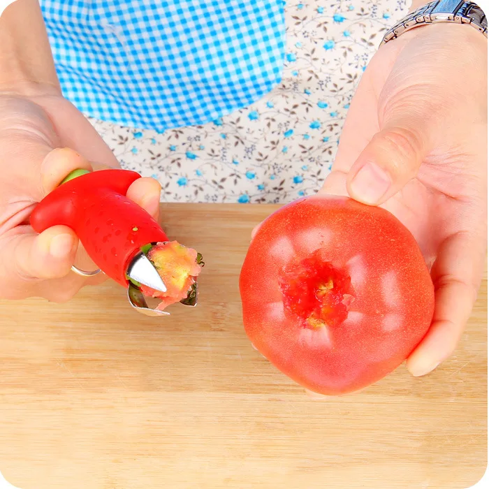 Strawberry Tomatoes Corer Stem Huller Remover Stalks Stem Remover Fruit Vegetable Digging Tools