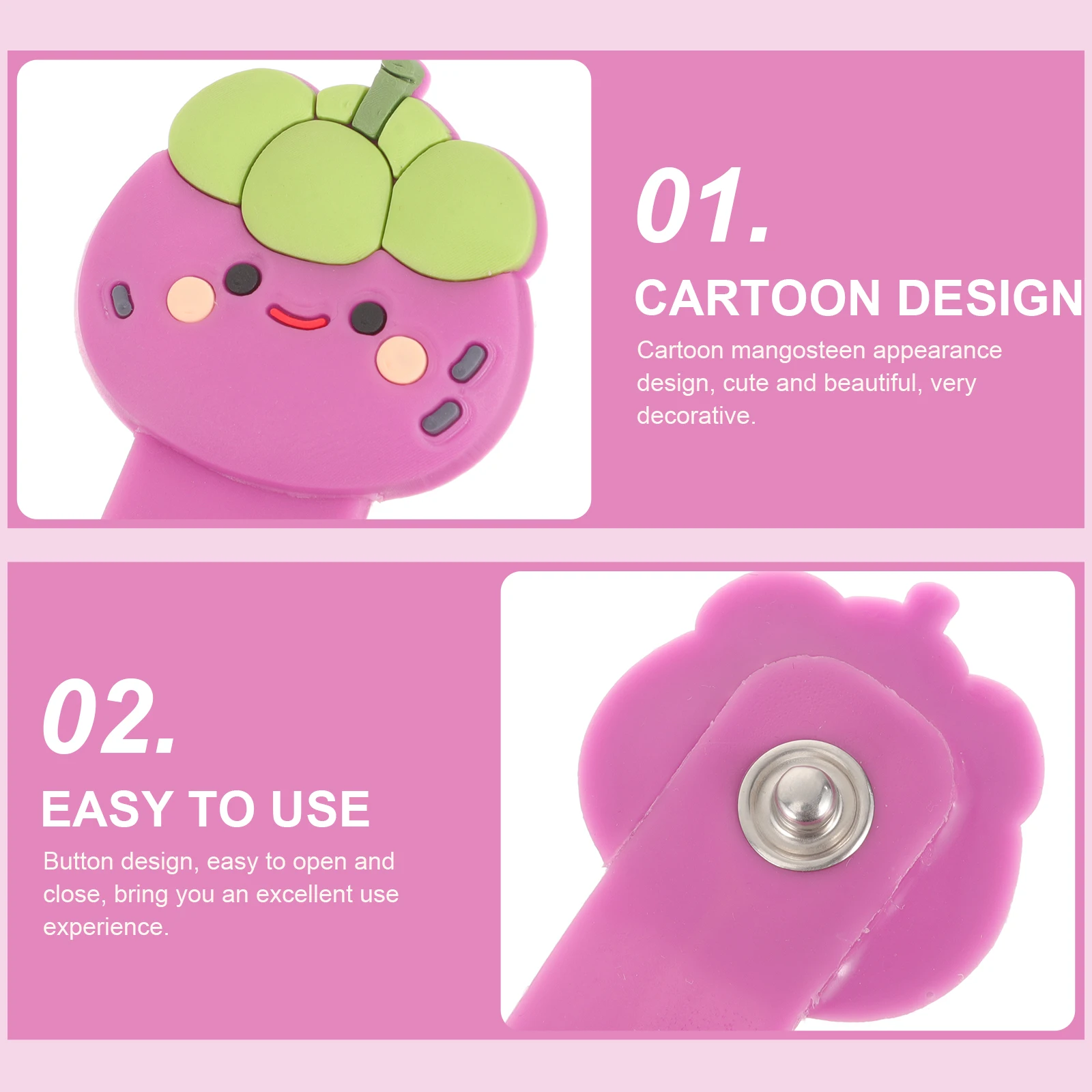 

4 Pcs Storage Buckle Cable Straps Management Ties Cord for Electronics Pvc Organizer Fastener Reusable Wire Fixing Travel