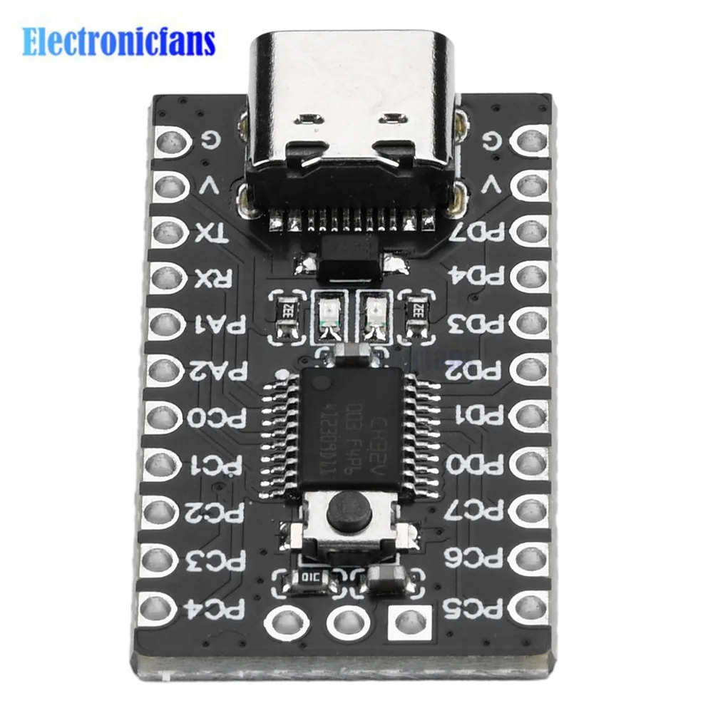 1-5 Stück CH32V003F4P6 RISC-V Prozessor Mikrocontroller-Modul Kernplatine Entwicklungsboard mit TYPE-C-Schnittstelle – Detail 12