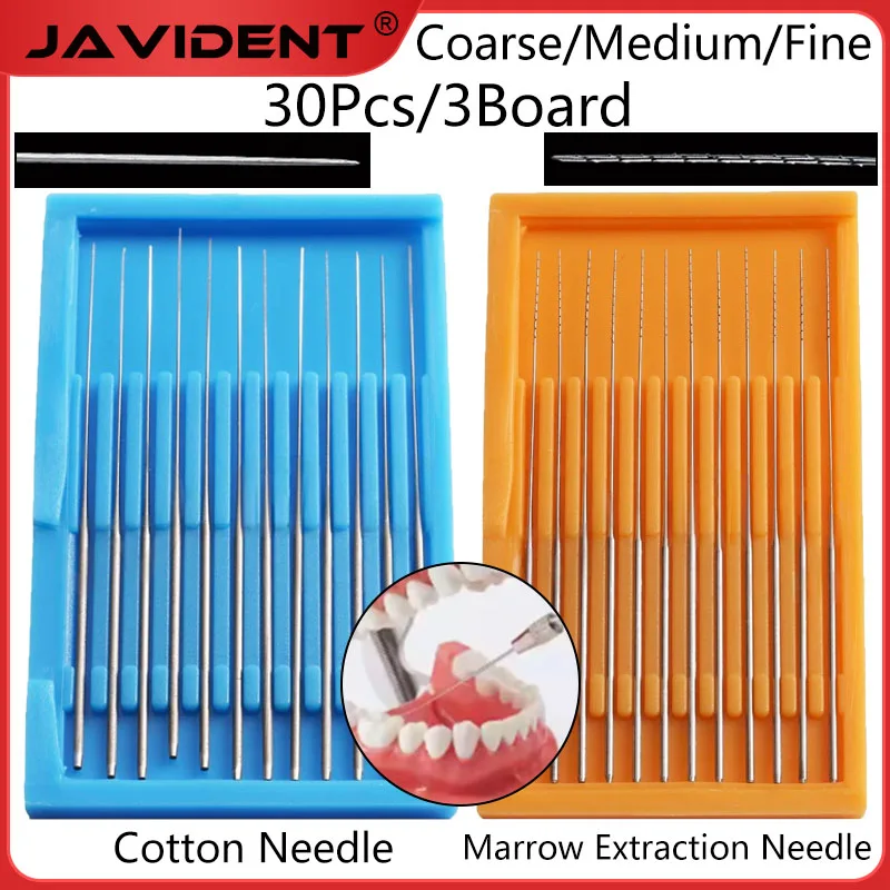

30Pcs Dental Pulp Extraction Needle Shaftless Pulp Extraction Needle Cotton Needle Root Canal Treatment File Dental Instruments