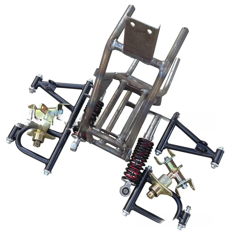 

Modified three-wheeled four-wheeled beach motorcycle, kart accessories, front suspension of the front frame, rocker arm, claw