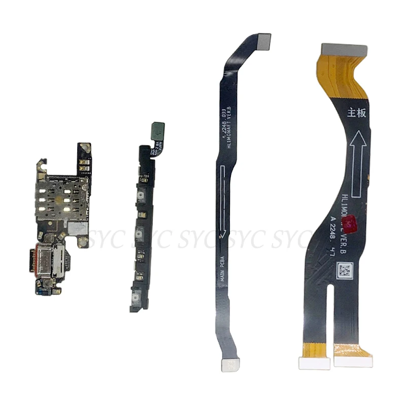 USB Charging Port Volume Side Flex Cable For Huawei P60 Pro LCD Mainboard Flex Cable Replacement Parts