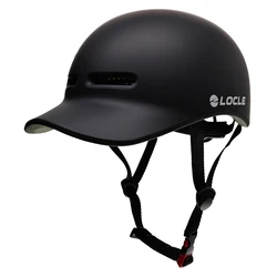 LOCLE Imitation Baseball Cap Cycling Helmet IN-MOLD Men Women Ebike Bicycle Helmet One Size 55-61cm