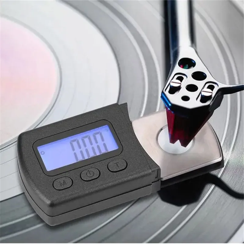 LCD Digital Turntable Stylus Force Scale Meter Gauge Backlight High Precise Tracking For Vinyl Record Needle Wholesale