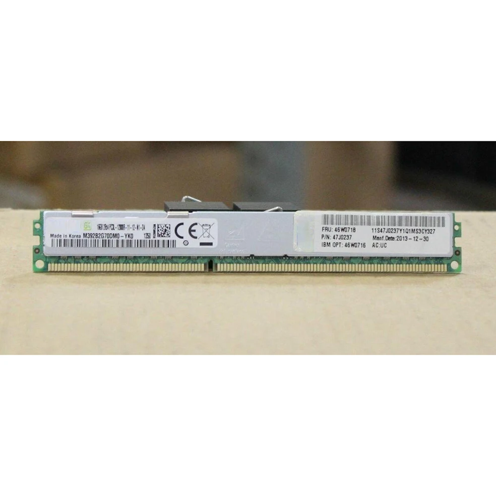 1PCS Server Memory For IBM 46W0718 46W0716 47J0237 16GB DDR3 1600 PC3L-12800R VLP Fully Tested