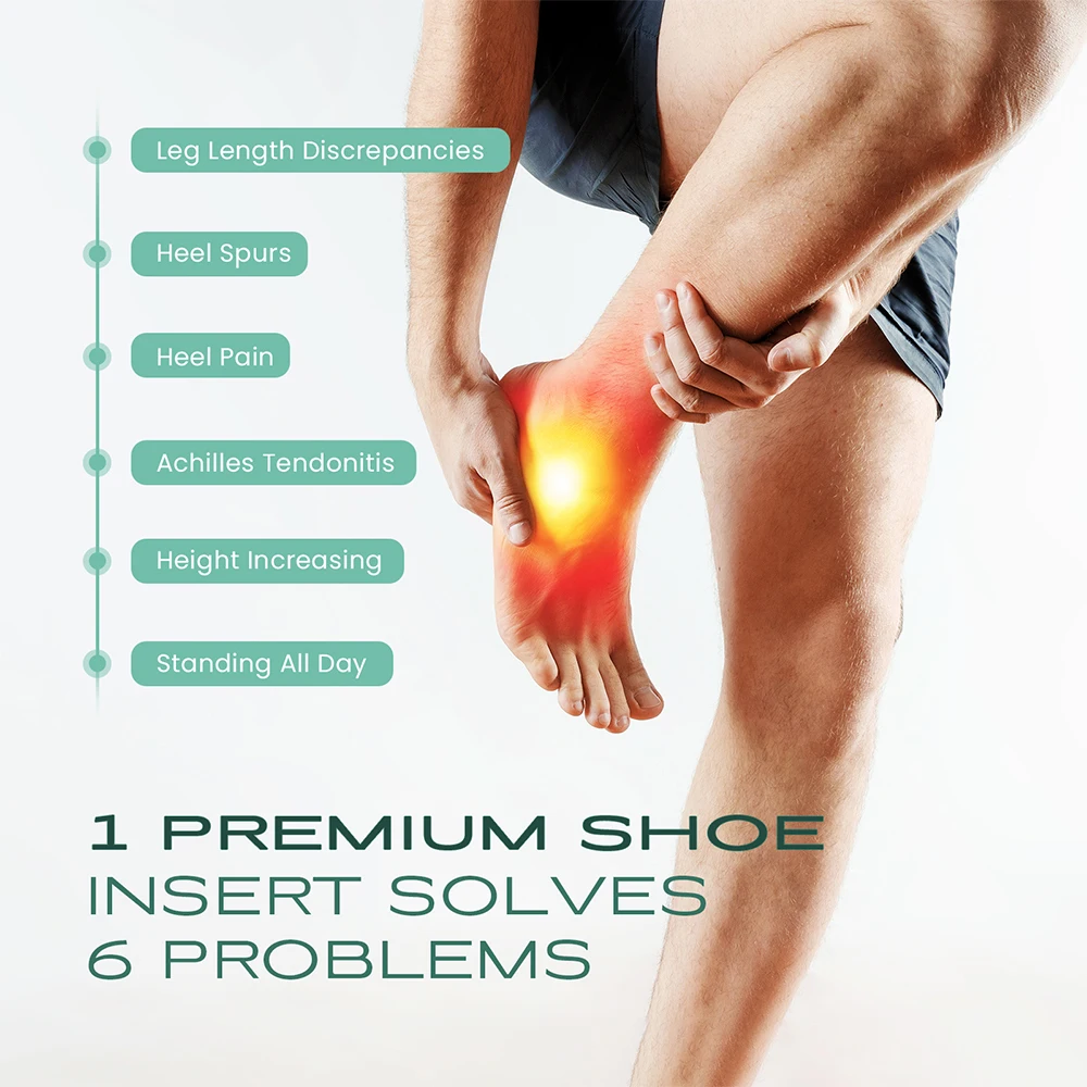 2個入り4層矯正インソール、調節可能な整形外科用ヒールリフト、フットペディキュアツール、足のアーチサポートケアパッド