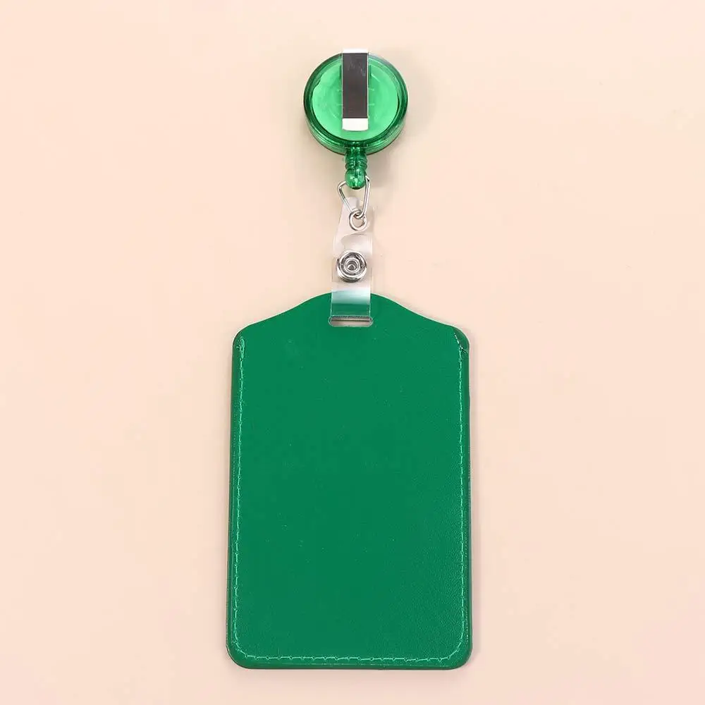 With Keychains Lanyards Badge Holder Bus Card Holder Student Card Sleeves Transparent Card Cover Credit Cards Protector