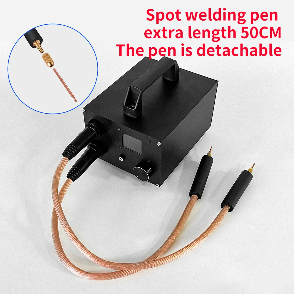 250 Gear Battery Spot Welder Portable Precision Pulse Capacitor Energy Storage Spot Welding Machine for 18650 Battery 5V 2100A